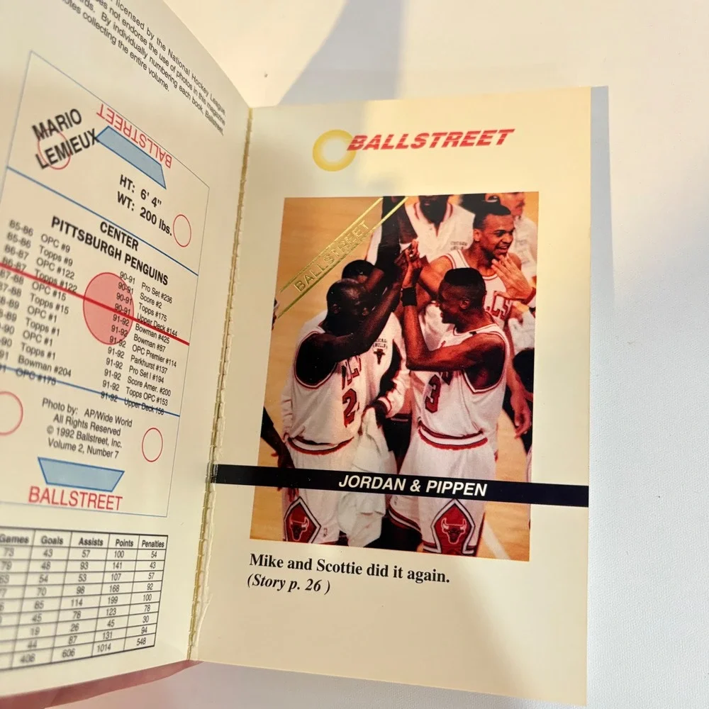 Ballstreet Journal July 1992 Shaq LSU Cover Michael Jordan Scottie Pippen Vol 2